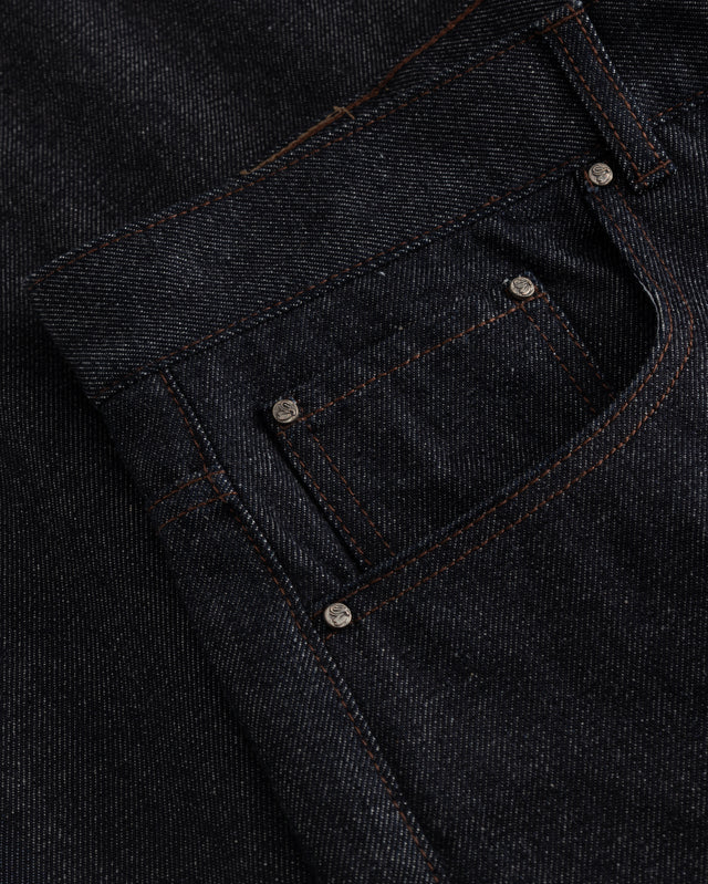 Raw Selvedge Jorts Darkwash